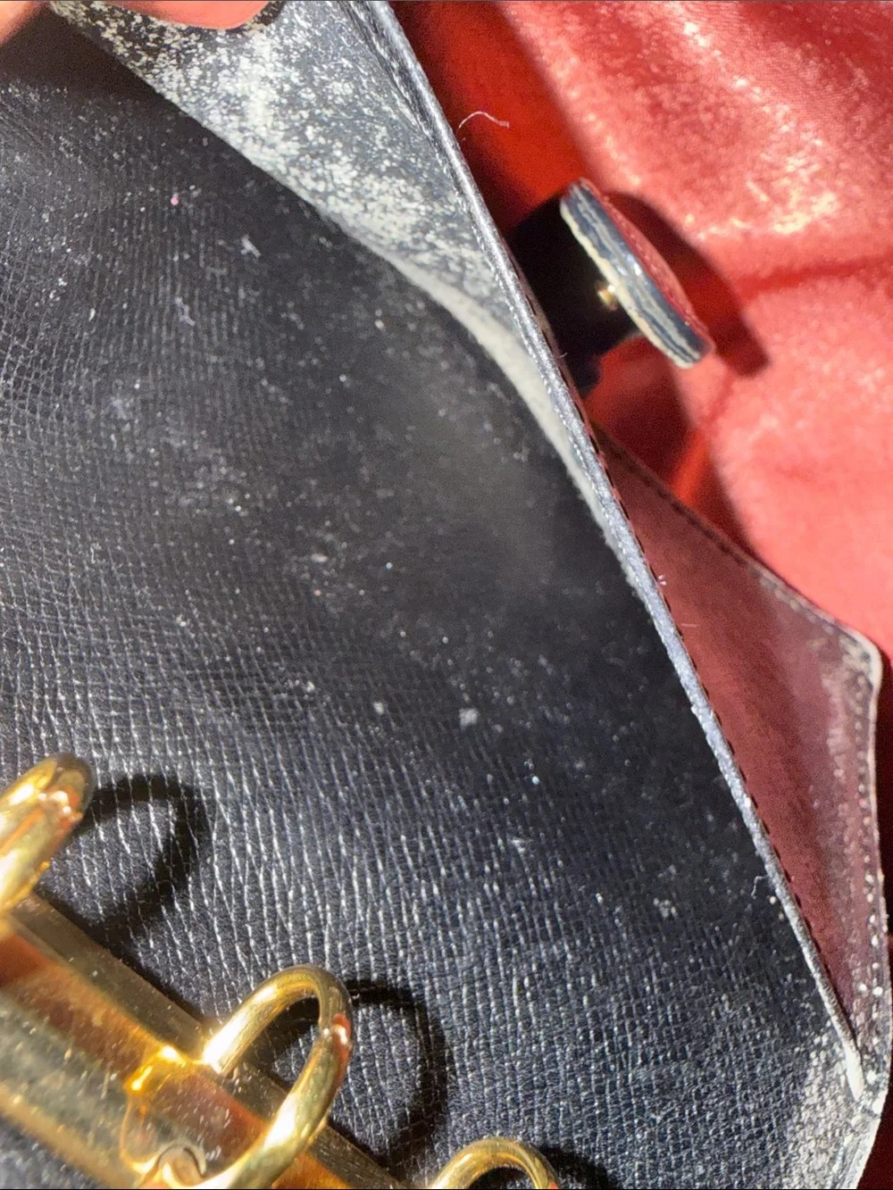 Louis Vuitton Red Epi Leather Agenda Cover with Snap